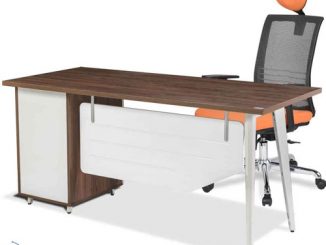7 mẫu bàn văn phòng chân sắt mặt gỗ giá rẻ HOT nhất hiện nay